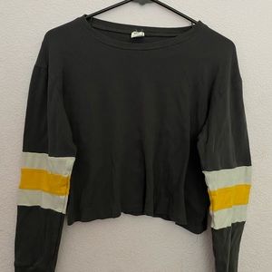 Dark Grey Cropped Tee